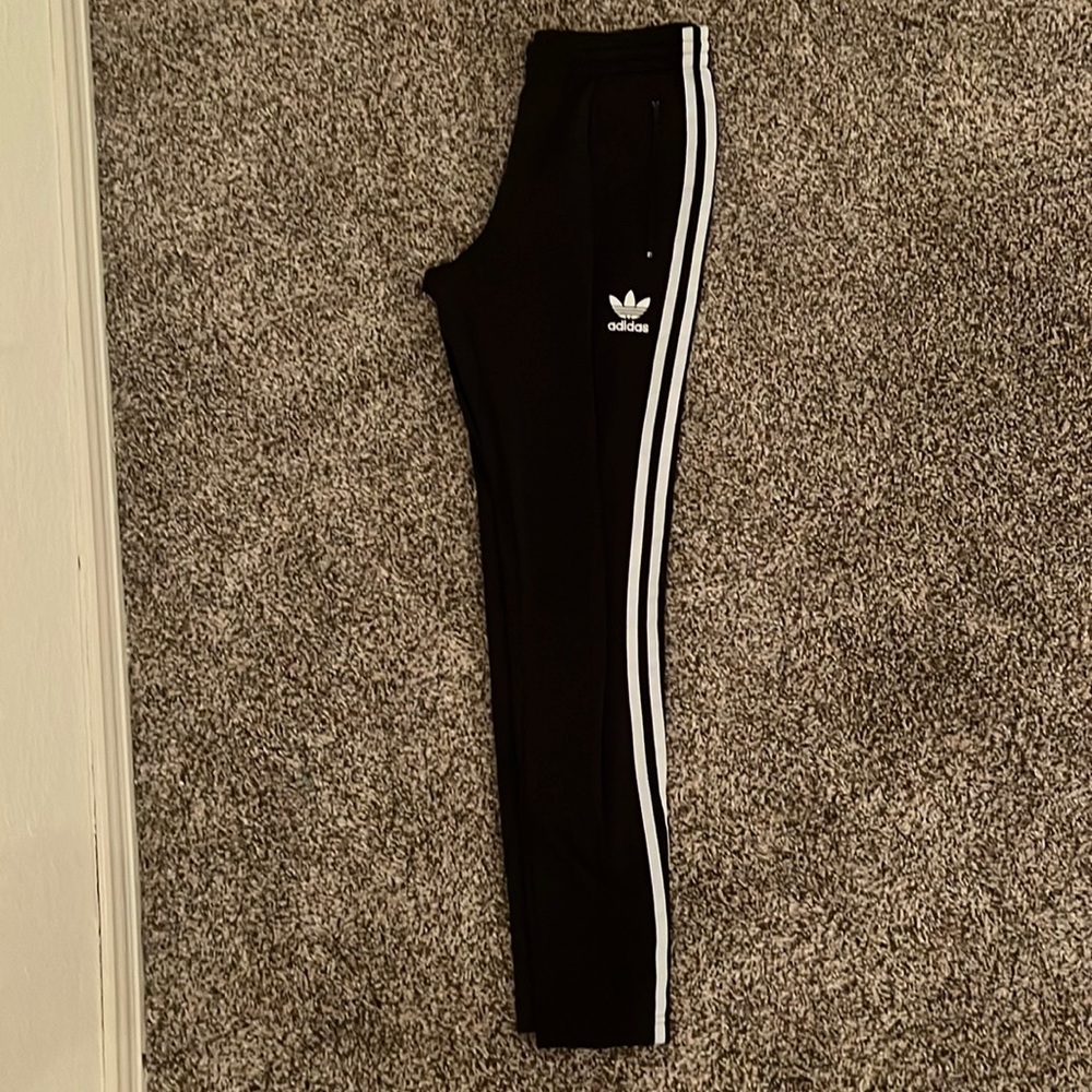 Black adidas joggers